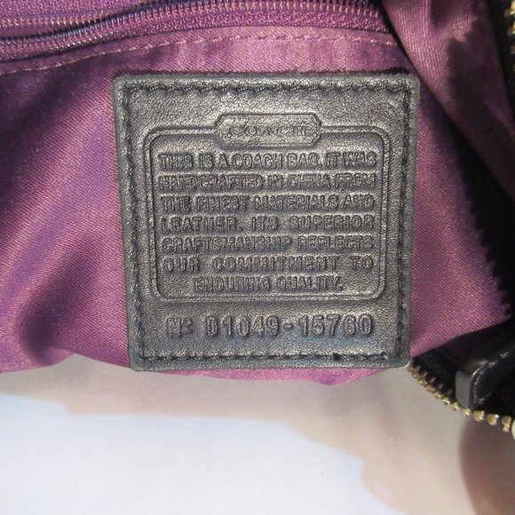 Coach Bags | Coach Black Crossbody | Color: Black/Purple N 01049-15760 - Picture 2 of 11